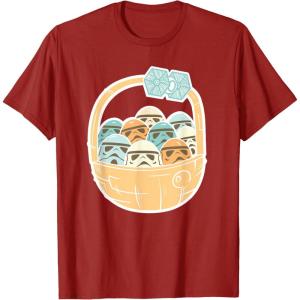 imageStar Wars Easter Egg Stormtroopers in Easter Basket TShirtCranberry Red