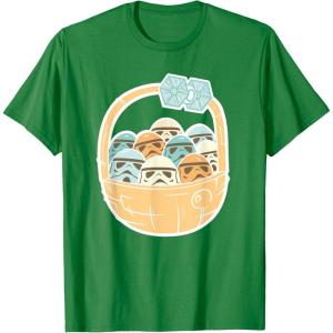imageStar Wars Easter Egg Stormtroopers in Easter Basket TShirtKelly Green