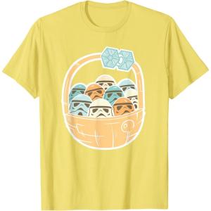 imageStar Wars Easter Egg Stormtroopers in Easter Basket TShirtLemon Yellow