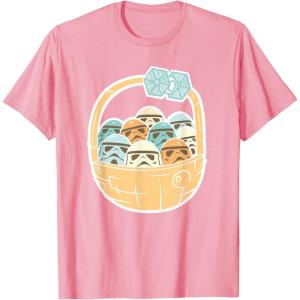 imageStar Wars Easter Egg Stormtroopers in Easter Basket TShirtPink