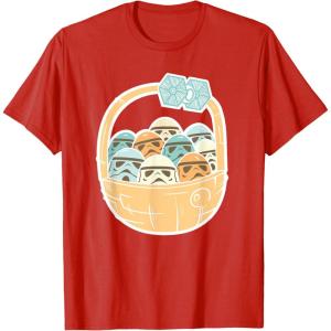 imageStar Wars Easter Egg Stormtroopers in Easter Basket TShirtRed