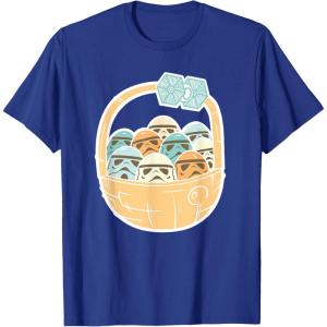 imageStar Wars Easter Egg Stormtroopers in Easter Basket TShirtRoyal Blue