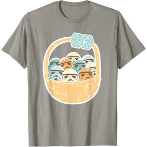 imageStar Wars Easter Egg Stormtroopers in Easter Basket TShirtSlate Grey