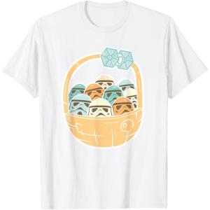 imageStar Wars Easter Egg Stormtroopers in Easter Basket TShirtWhite