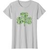 imageStar Wars Green Shamrock St Patricks Day TShirtSilver Grey