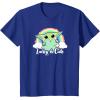 imageStar Wars St Patricks Day Grogu Rainbow Lucky ampamp Cute TShirtRoyal Blue