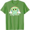 imageStar Wars St Patricks Day Grogu Rainbow Lucky ampamp Cute TShirtGrass Green