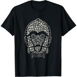 imageNEW Star Wars St Patricks Day Clover Fill Droid C3PO TShirtBlack