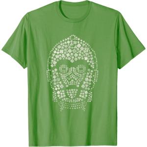 imageNEW Star Wars St Patricks Day Clover Fill Droid C3PO TShirtGrass Green