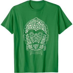imageNEW Star Wars St Patricks Day Clover Fill Droid C3PO TShirtKelly Green