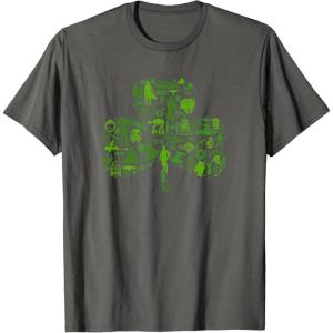 imageStar Wars Green Shamrock St Patricks Day TShirtAsphalt Grey