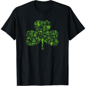imageStar Wars Green Shamrock St Patricks Day TShirtBlack