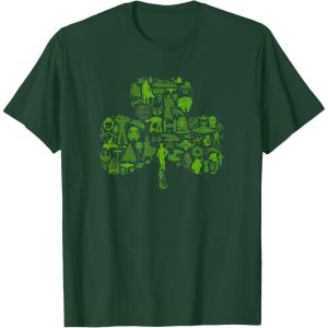 imageStar Wars Green Shamrock St Patricks Day TShirtDark Green