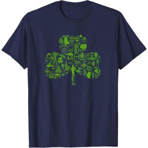 imageStar Wars Green Shamrock St Patricks Day TShirtNavy Blue