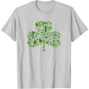 imageStar Wars Green Shamrock St Patricks Day TShirtSilver Grey