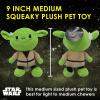 imageSTAR WARS for Pets Plush Yoda Rope Frisbee Dog Toy  Green Fetch Toys for Dogs  Plush Dog Toy Chew Dog Toy Squeaky Dog Toy Officially Licensed fromYoda Plush