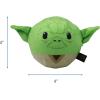 imageSTAR WARS for Pets Plush Yoda Rope Frisbee Dog Toy  Green Fetch Toys for Dogs  Plush Dog Toy Chew Dog Toy Squeaky Dog Toy Officially Licensed fromYoda Ball Body