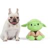 imageSTAR WARS for Pets Plush Yoda Rope Frisbee Dog Toy  Green Fetch Toys for Dogs  Plush Dog Toy Chew Dog Toy Squeaky Dog Toy Officially Licensed fromYoda Plush