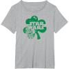 imageStar Wars  Shamrock Logo TShirtHeather Grey
