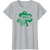 imageStar Wars  Shamrock Logo TShirtHeather Grey