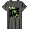 imageStar Wars Darth Vader The Luck is Strong St Patricks Day TShirtAsphalt Grey