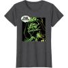 imageStar Wars Darth Vader The Luck is Strong St Patricks Day TShirtDark Heather Grey