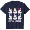 imageStar Wars Easter Storm Troopers With Ears Line Up Poster TShirtNavy Blue
