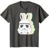 imageStar Wars Easter Stormtrooper Pastel Bunny Ears Disney TShirtAsphalt Grey