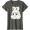 imageStar Wars Easter Stormtrooper Pastel Bunny Ears Disney TShirtAsphalt Grey