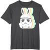 imageStar Wars Easter Stormtrooper Pastel Bunny Ears Disney TShirtDark Heather Grey