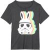 imageStar Wars Easter Stormtrooper Pastel Bunny Ears Disney TShirtDark Heather Grey