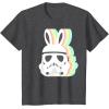 imageStar Wars Easter Stormtrooper Pastel Bunny Ears Disney TShirtDark Heather Grey