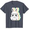 imageStar Wars Easter Stormtrooper Pastel Bunny Ears Disney TShirtHeather Blue
