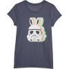 imageStar Wars Easter Stormtrooper Pastel Bunny Ears Disney TShirtHeather Blue