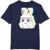 imageStar Wars Easter Stormtrooper Pastel Bunny Ears Disney TShirtNavy Blue