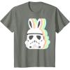 imageStar Wars Easter Stormtrooper Pastel Bunny Ears Disney TShirtOlive Heather