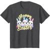 imageStar Wars Easter Stormtroopers Bunny Ears ampamp Eggs TShirtDark Heather Grey