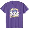 imageStar Wars Easter Stormtroopers Bunny Ears ampamp Eggs TShirtPurple Heather