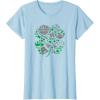 imageStar Wars Icons Lucky Green 4Leaf Clover St Patricks Day TShirtBaby Blue