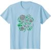 imageStar Wars Icons Lucky Green 4Leaf Clover St Patricks Day TShirtBaby Blue