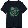 imageStar Wars Icons Lucky Green 4Leaf Clover St Patricks Day TShirtBlack