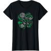 imageStar Wars Icons Lucky Green 4Leaf Clover St Patricks Day TShirtBlack