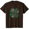 imageStar Wars Icons Lucky Green 4Leaf Clover St Patricks Day TShirtBrown