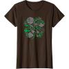 imageStar Wars Icons Lucky Green 4Leaf Clover St Patricks Day TShirtBrown