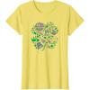 imageStar Wars Icons Lucky Green 4Leaf Clover St Patricks Day TShirtLemon Yellow