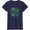 imageStar Wars Icons Lucky Green 4Leaf Clover St Patricks Day TShirtNavy Blue