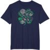imageStar Wars Icons Lucky Green 4Leaf Clover St Patricks Day TShirtNavy Blue