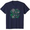 imageStar Wars Icons Lucky Green 4Leaf Clover St Patricks Day TShirtNavy Blue