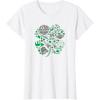 imageStar Wars Icons Lucky Green 4Leaf Clover St Patricks Day TShirtWhite