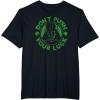imageStar Wars St Patricks Day Darth Vader Push Your Luck TShirtBlack